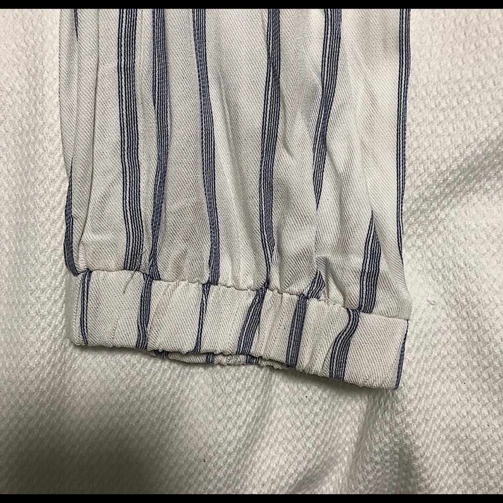 NWT - Classy white & blue strapless jumpsuit - Picture 3 of 4